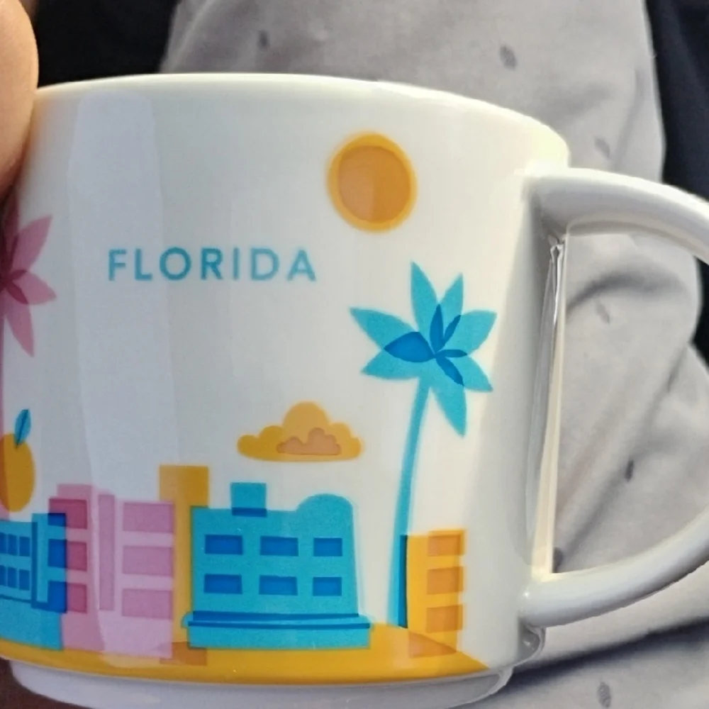 Starbucks Florida Mug - Pink, Blue, Orange - Picture 3 of 7